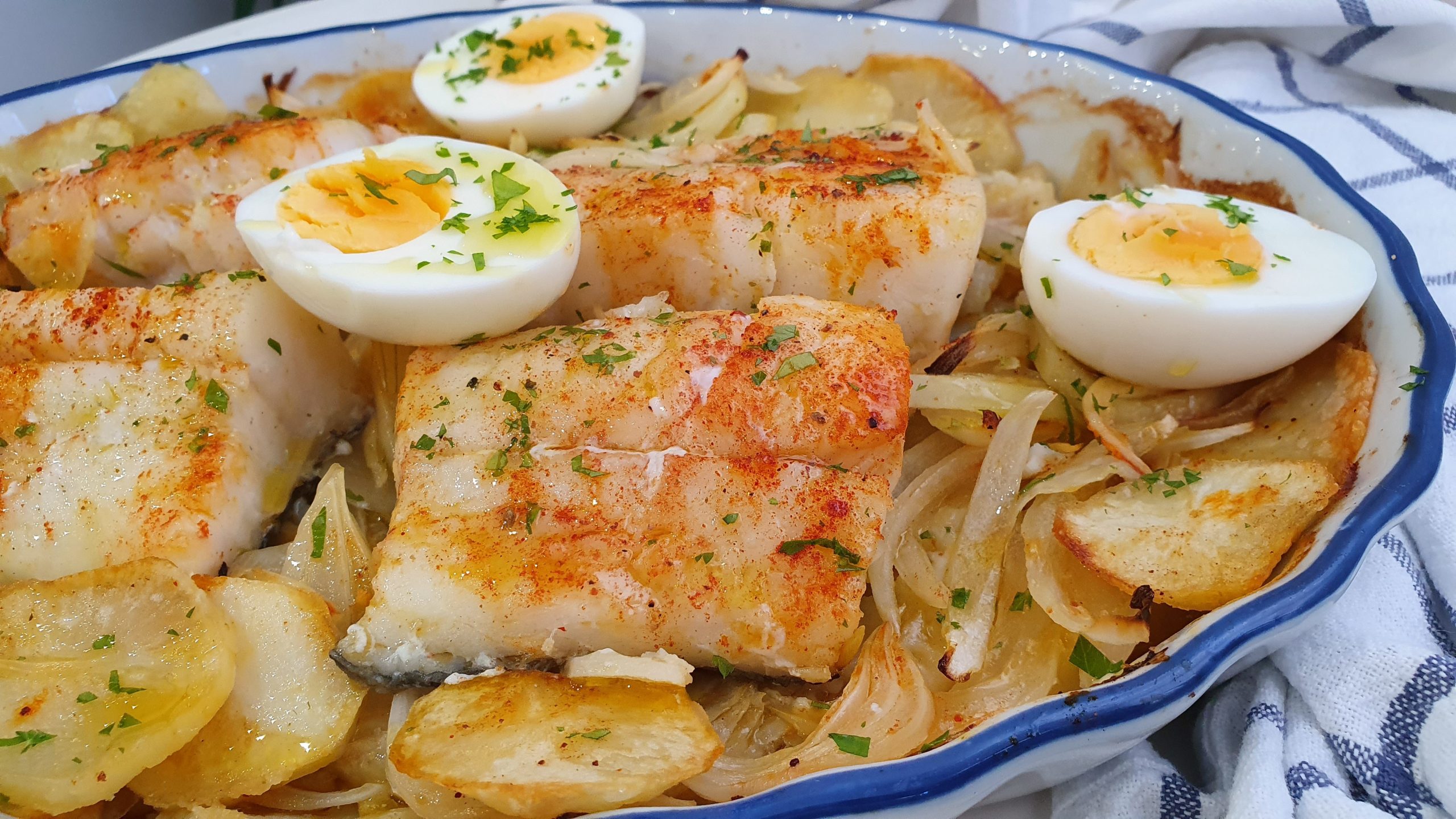 Bacalao al horno receta portuguesa - OK-Recetas